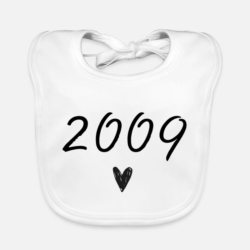 2009 Heart Anniversary Organic Baby Bibs