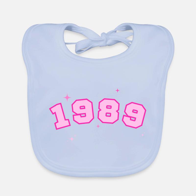 1989 rose étoile Bavoir bio Bébé