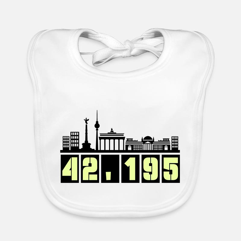 Berlin Skyline Marathon Organic Baby Bibs