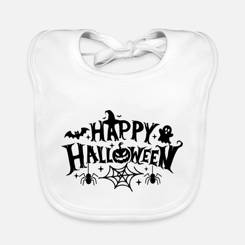 Joyeux halloween Bavoir bio Bébé