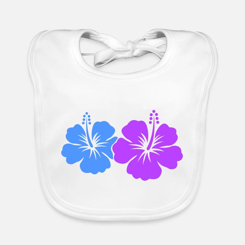 Fleur d’hibiscus Bavoir bio Bébé