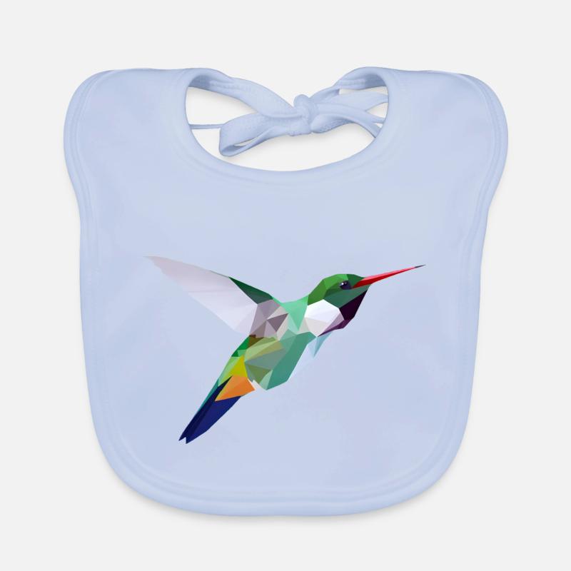 Low-Poly-Vogel Baby Bio-Lätzchen