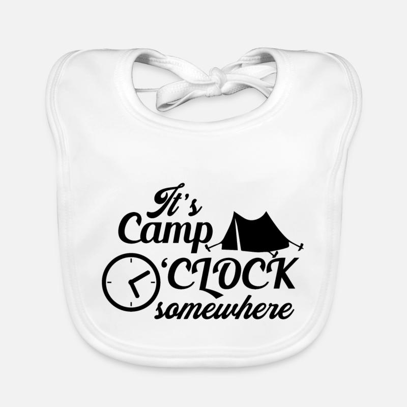 Camping Camping-car Caravane Feu de camp Bavoir bio Bébé
