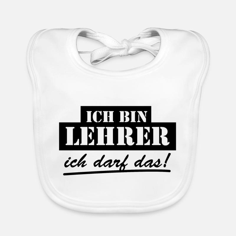 Lustiger Spruch Bild Witzig Humor Geschenkidee Baby Bio-Lätzchen