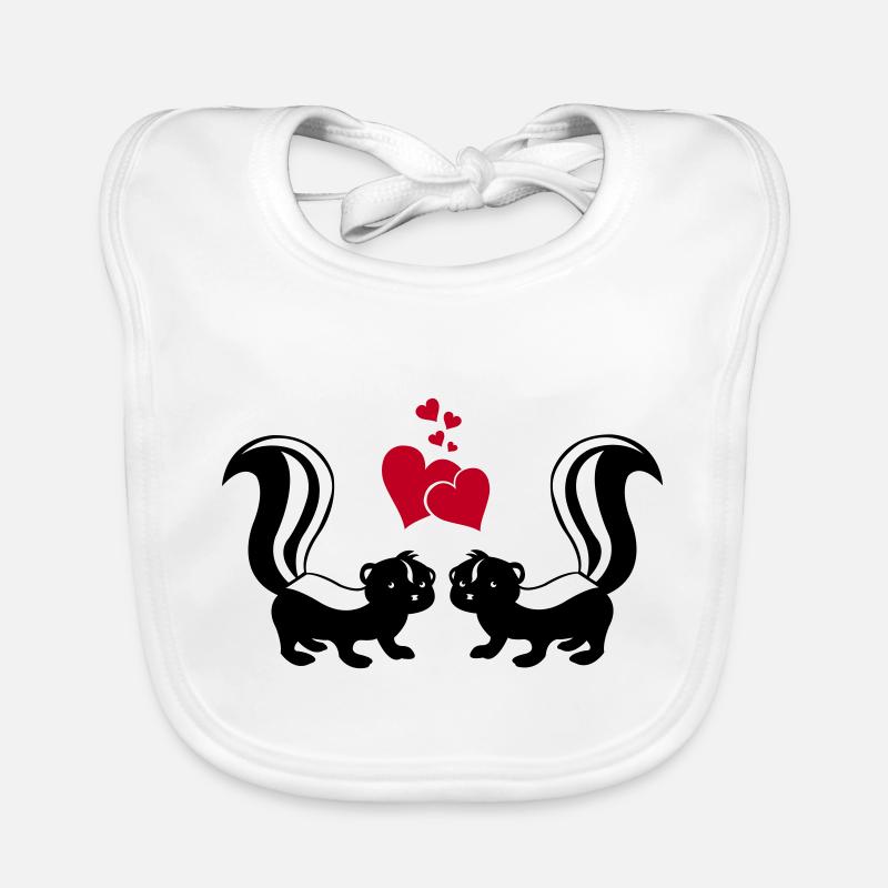 Skunks in Love Organic Baby Bibs