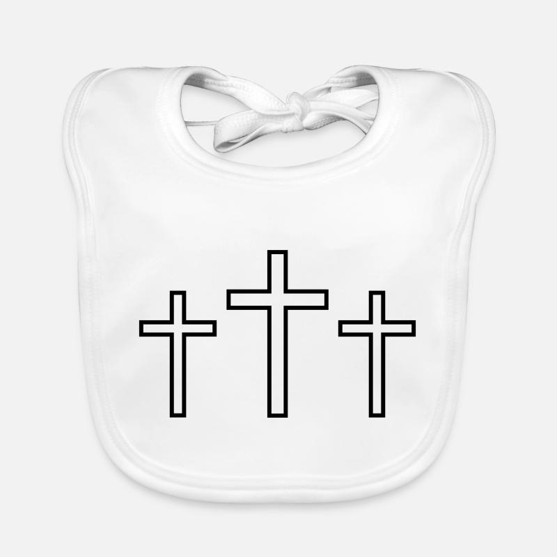Trois Croix Bavoir bio Bébé