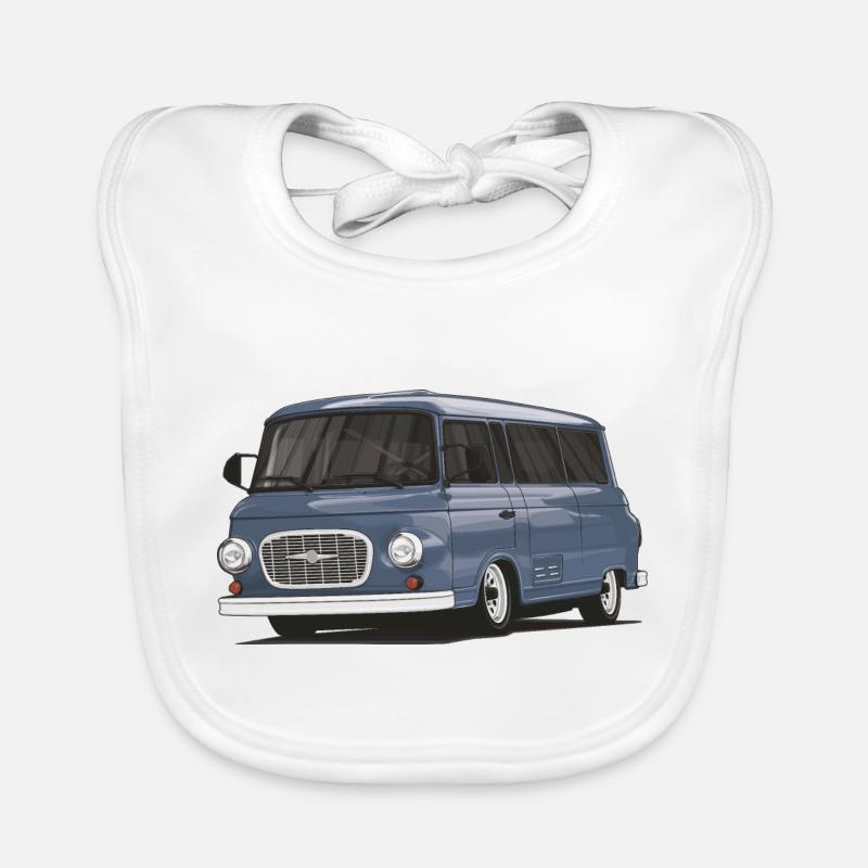 Barkas B1000 // Illustration - Bavoir bio Bébé - blanc