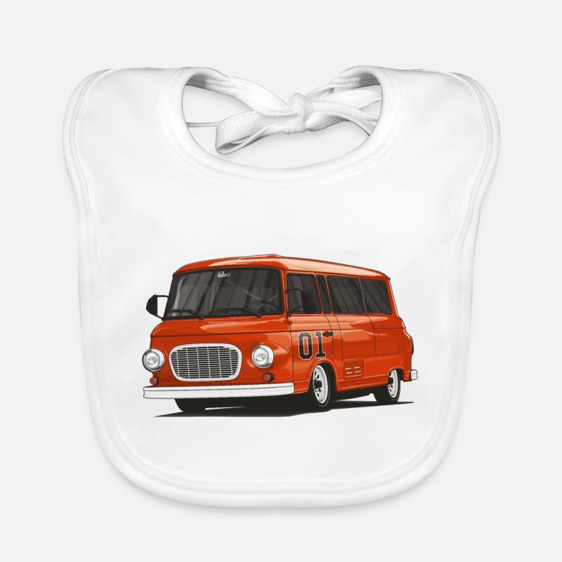 Barkas B1000 // Illustration - Baby Bio-Lätzchen - Weiß