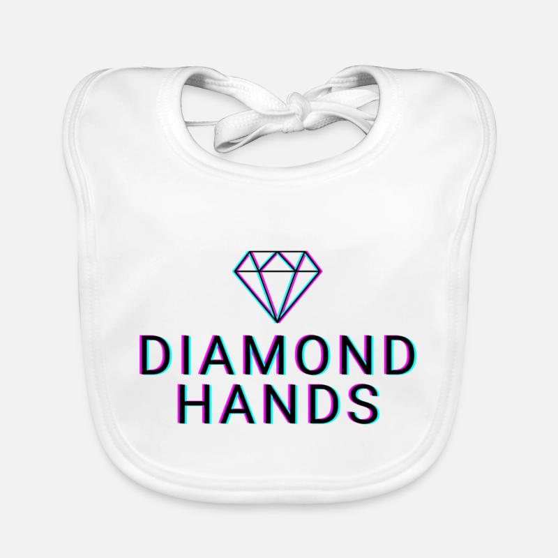 Diamond Hands - Crypto Baby Bio-Lätzchen