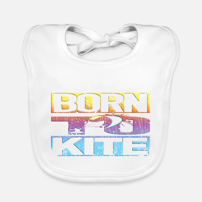 Kitesurfing Retro Organic Baby Bibs