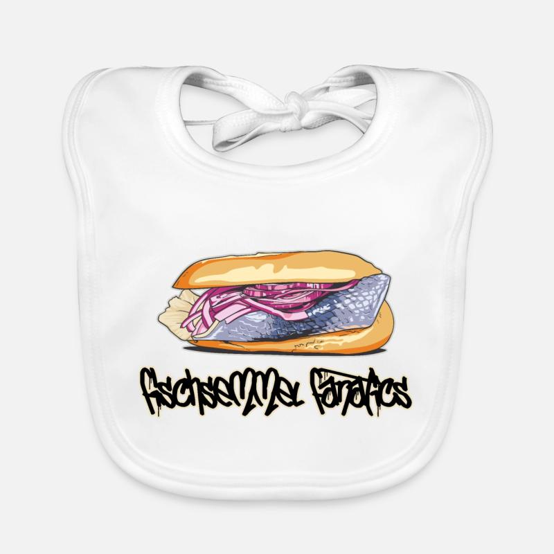 Fish roll // Illustration Organic Baby Bibs