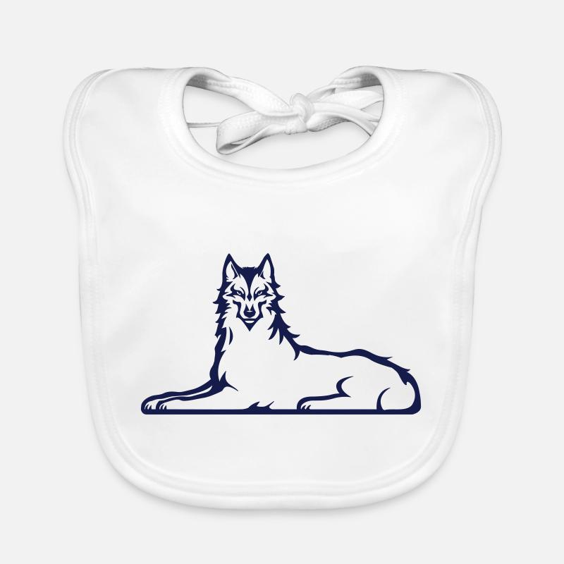 Chechen Wolf 2025 edition Organic Baby Bibs
