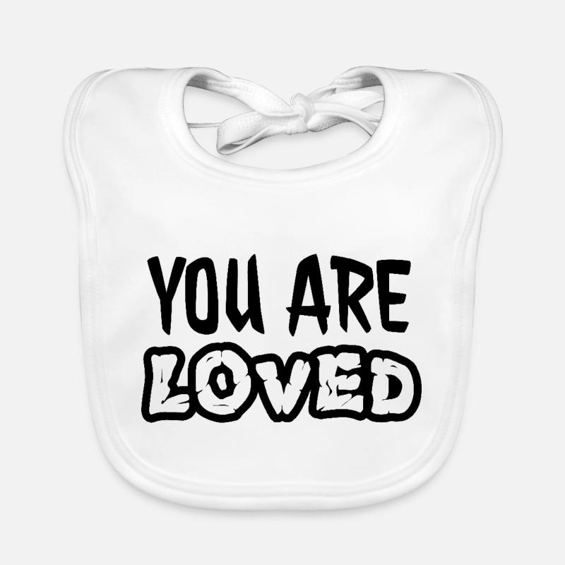 Vous êtes aimé Bavoir bio Bébé