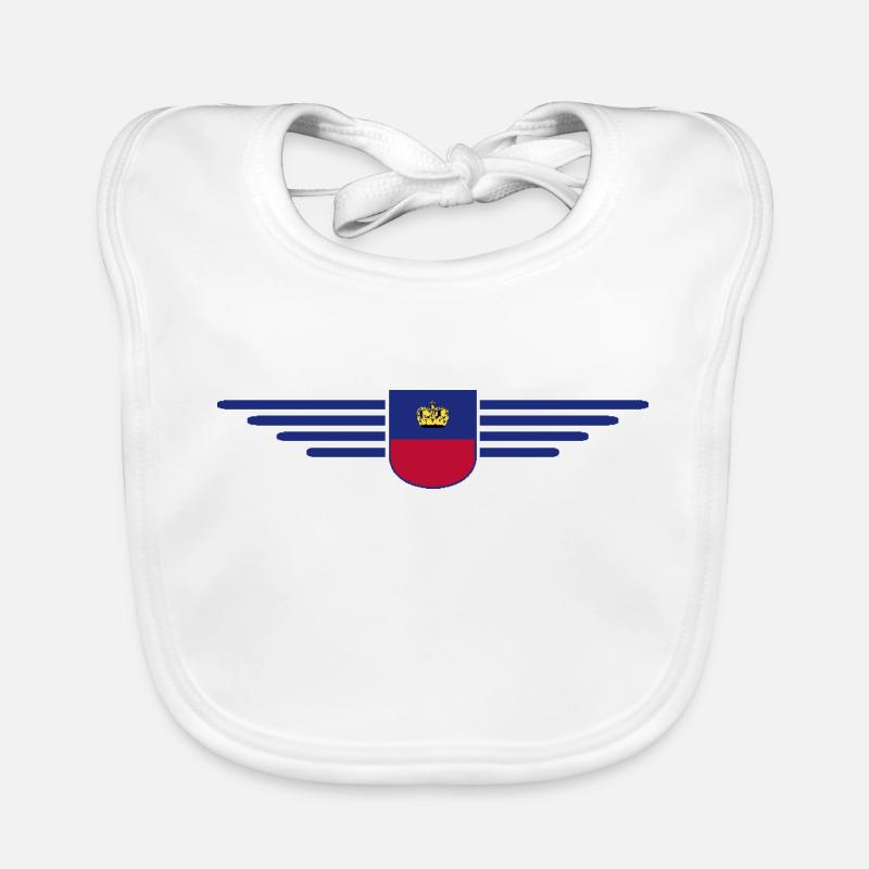 Conception de t-shirt Liechtenstein pour les fans Bavoir bio Bébé