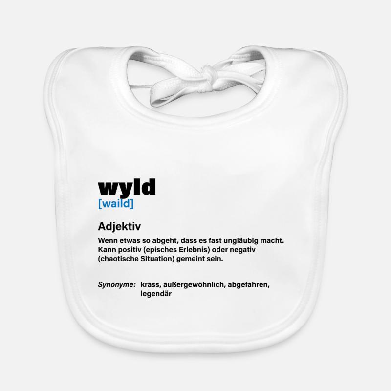 Wyld – Aussi sauvage que vous - Bavoir bio Bébé - blanc