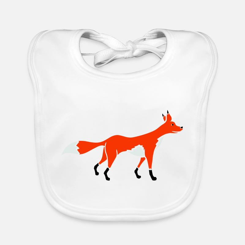 Fuchs Rotfuchs Wildes Tier Schlauer Wald Bewohner Baby Bio-Lätzchen