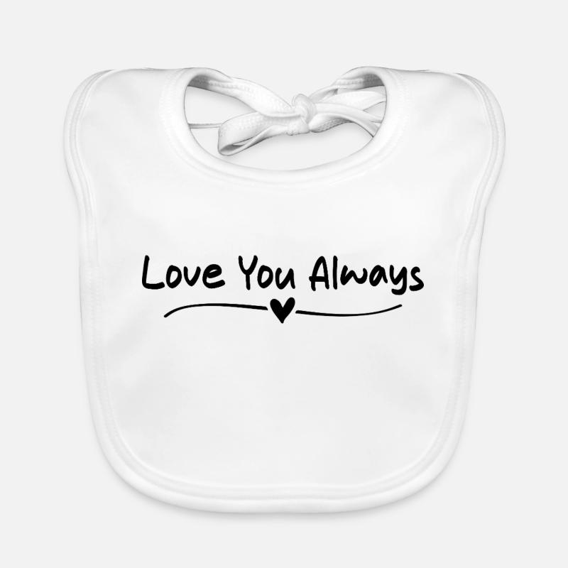Liebe dich immer Baby Bio-Lätzchen