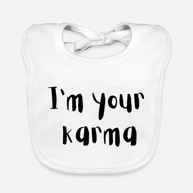 Karma - Bavoir bio Bébé - blanc