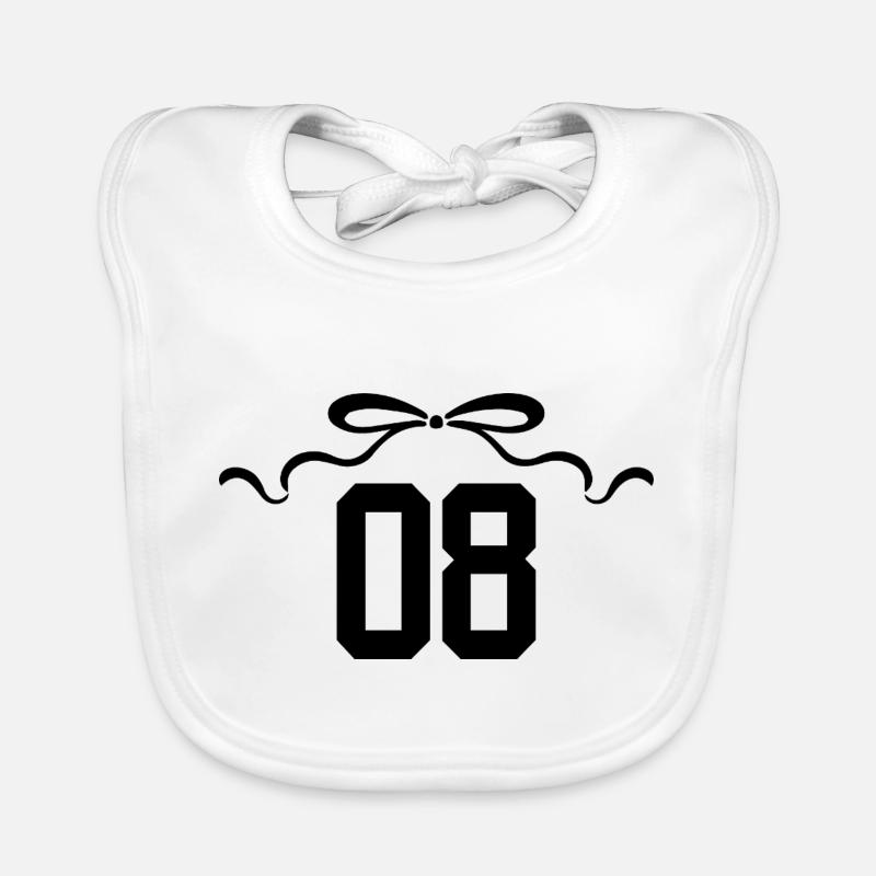 Numéro 8 noeud - 8e anniversaire Bavoir bio Bébé