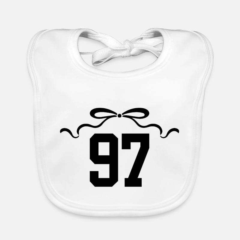 Numéro 97 noeud - 97e anniversaire Bavoir bio Bébé