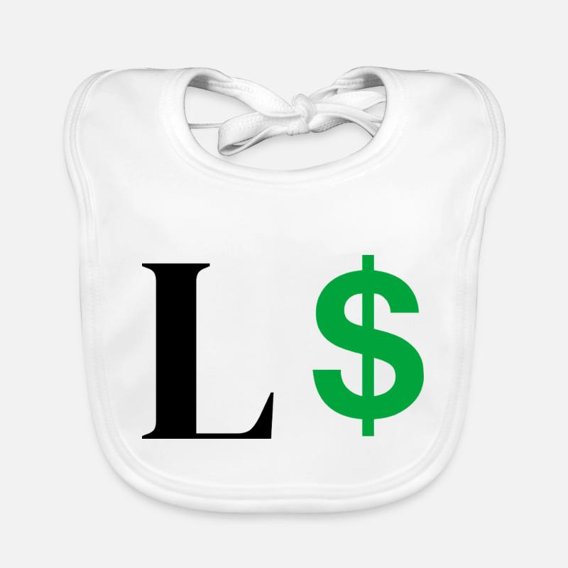 Buchstabe l Dollar Baby Bio-Lätzchen