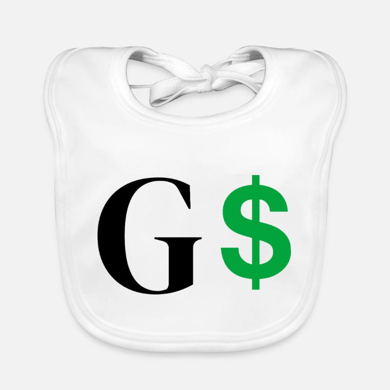 Buchstabe g Dollar Baby Bio-Lätzchen
