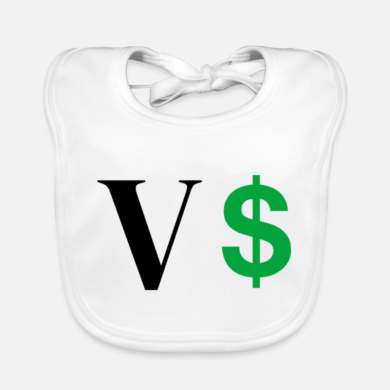 Buchstabe v Dollar Baby Bio-Lätzchen