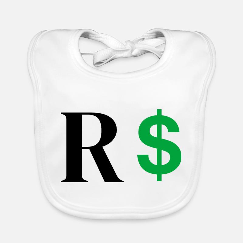 Buchstabe r Dollar Baby Bio-Lätzchen