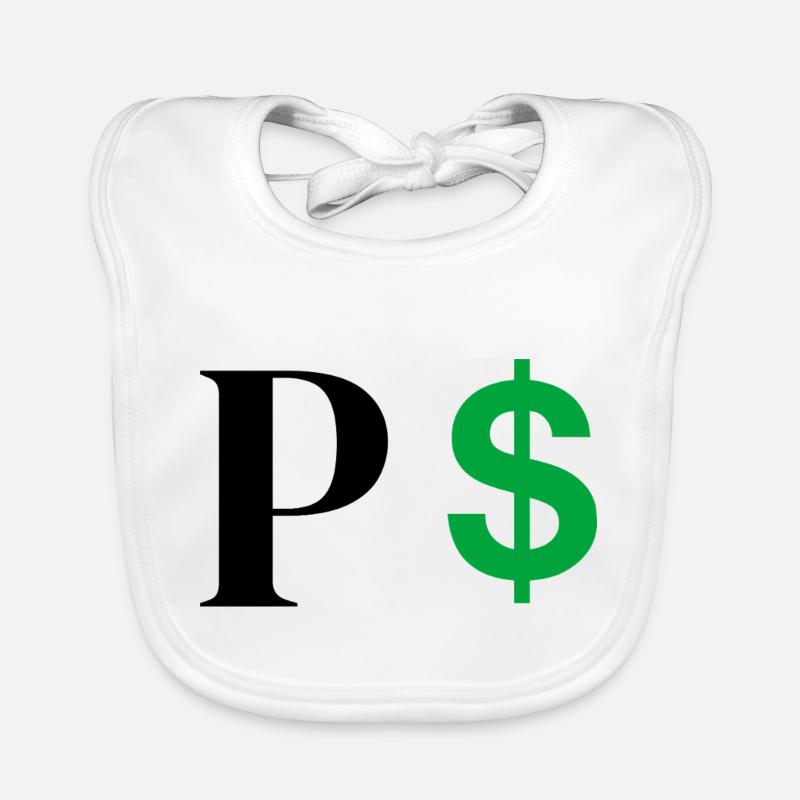 Buchstabe p Dollar Baby Bio-Lätzchen