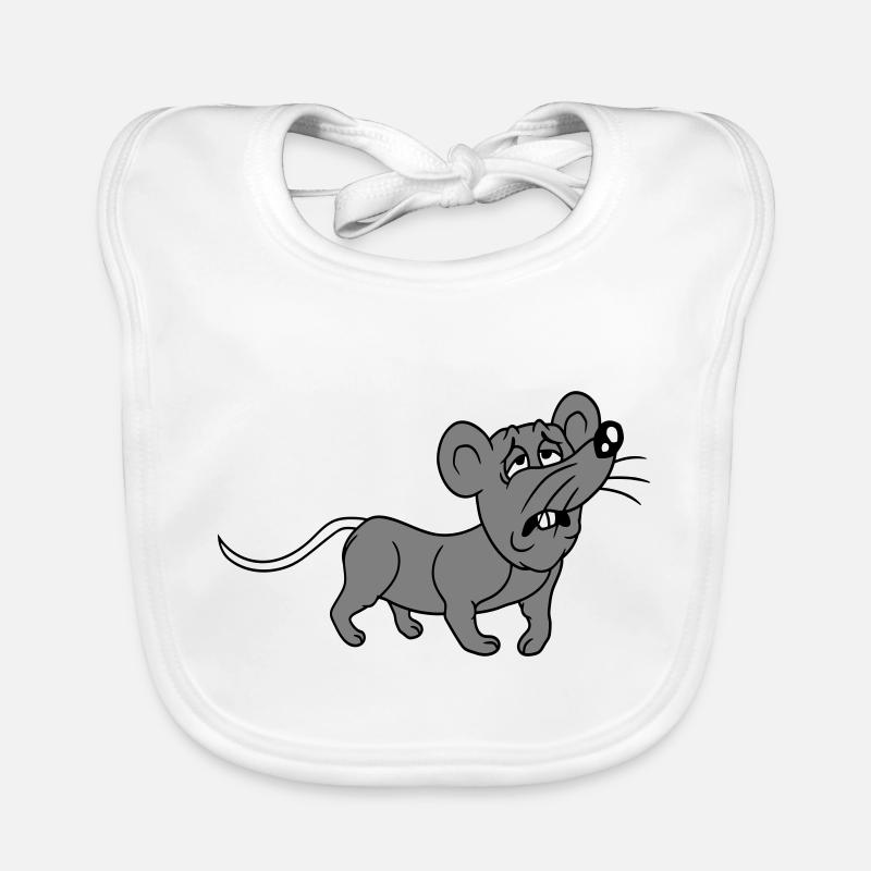 Souris épuisée triste désespérément fatiguée souffrance douce Bavoir bio Bébé
