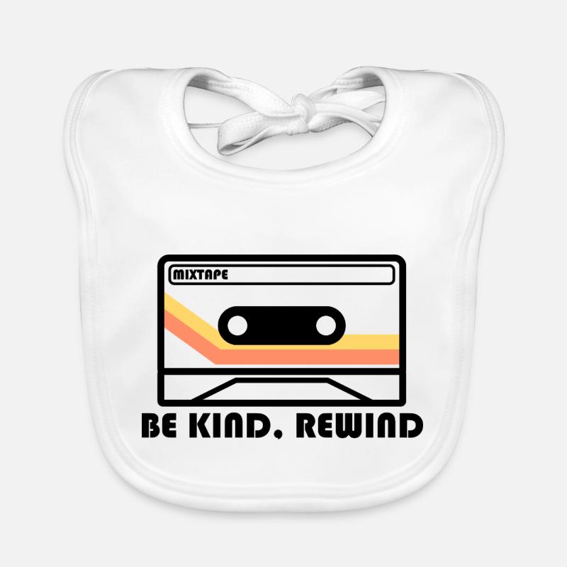 « Be Kind, Rewind » - Conception de 📼 bande Bavoir bio Bébé