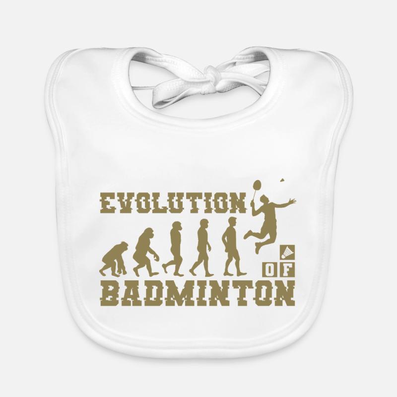 Badminton Evolution Silhouette Baby Bio-Lätzchen
