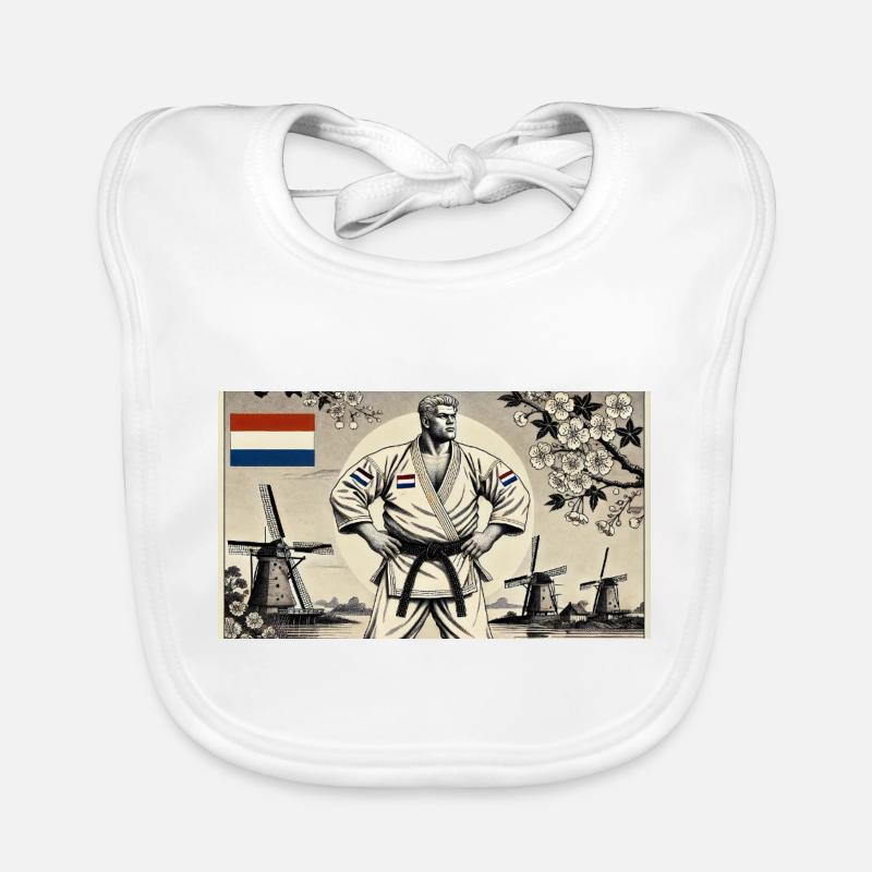 Karaté Néerlandais MASTER Bavoir bio Bébé