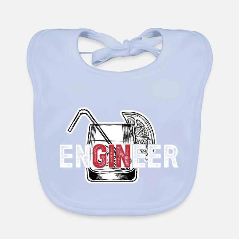 enGINeer haha funny dude Zeichenfläche 1 Baby Bio-Lätzchen