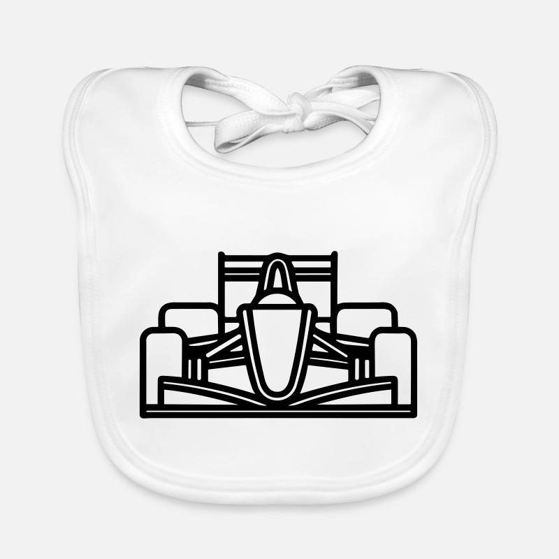 Voiture de Course Bavoir bio Bébé
