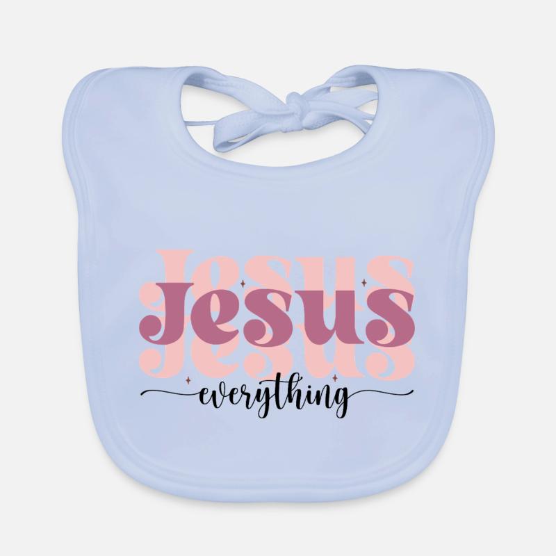 Jesus over everything Baby Bio-Lätzchen