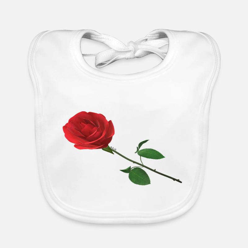 Rose Bavoir bio Bébé