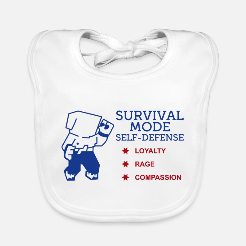 Survival Mode Self-Defense Organic Baby Bibs