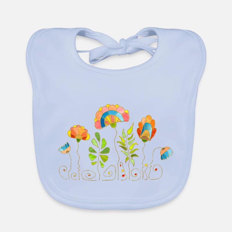 Fleur Bavoir bio Bébé