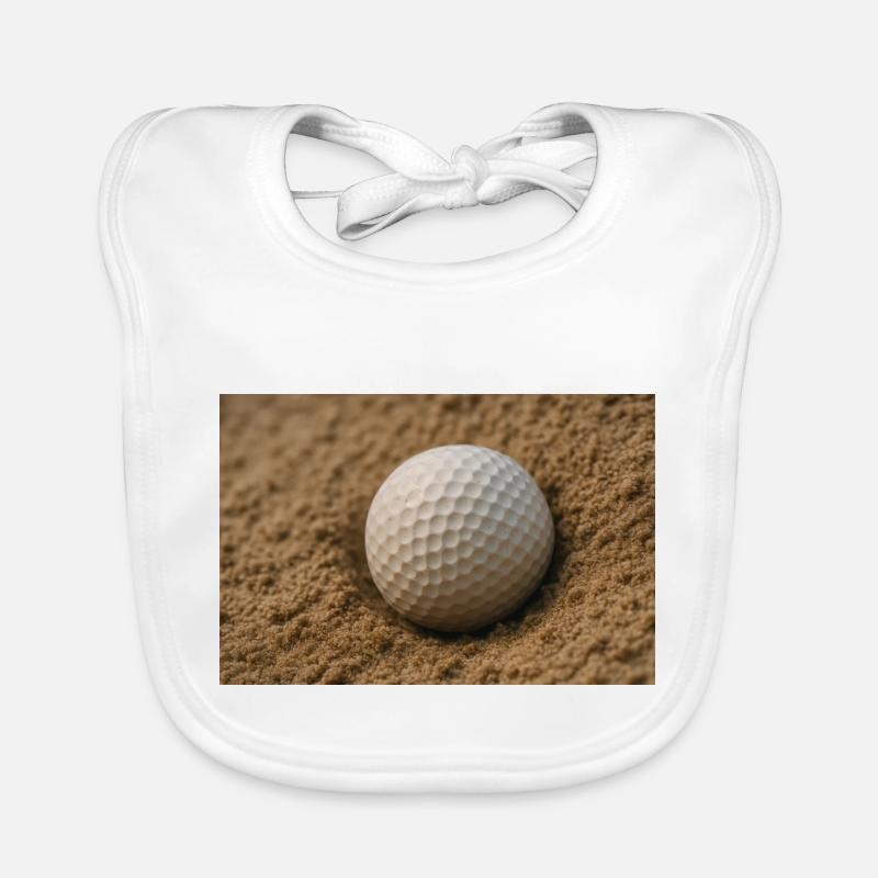 Sport - Balle de golf dans le bunker Bavoir bio Bébé