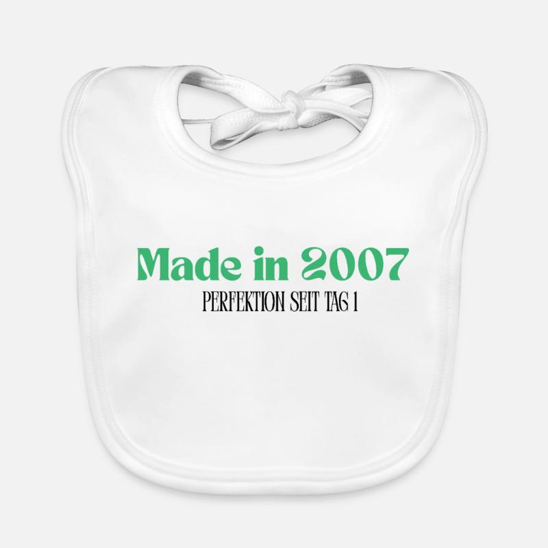 Made in 2007 - Perfektion seit Tag 1 Baby Bio-Lätzchen