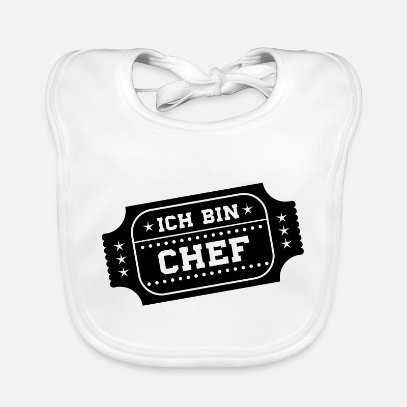 ich bin chef Baby Bio-Lätzchen