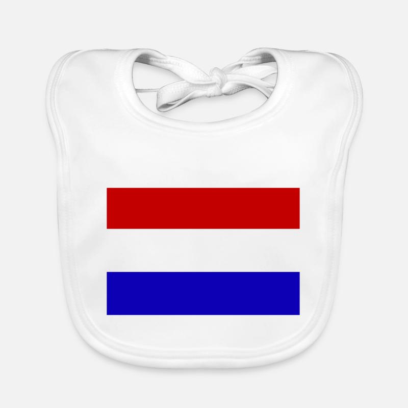 Pays-Bas, Pays-Bas, Pays-Bas, drapeau, drapeau Bavoir bio Bébé