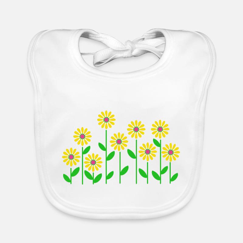 Blumenbeet (3c) Baby Bio-Lätzchen