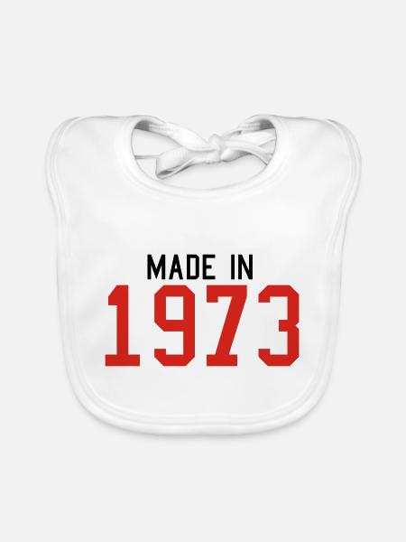 1973 - Baby Bio-Lätzchen - Weiß - Vorne