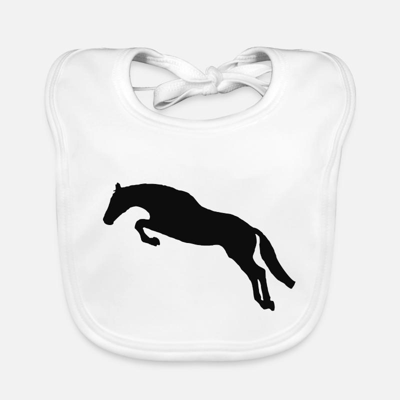 Springpferd 01 Baby Bio-Lätzchen