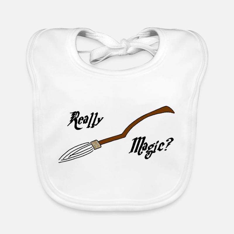 Magische Besen oder nicht? Baby Bio-Lätzchen