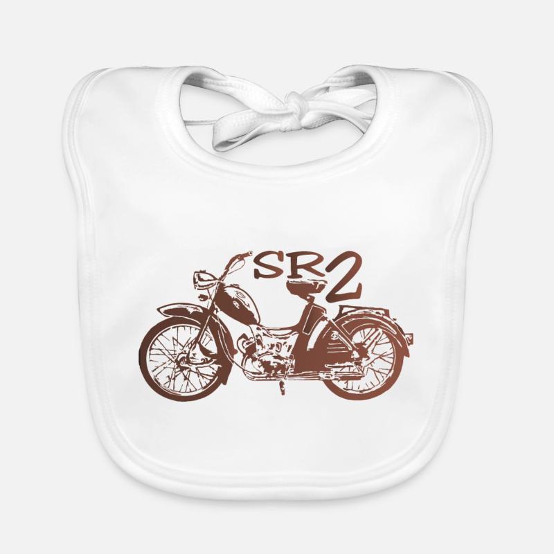 Simson SR2 rubinrot Baby Bio-Lätzchen