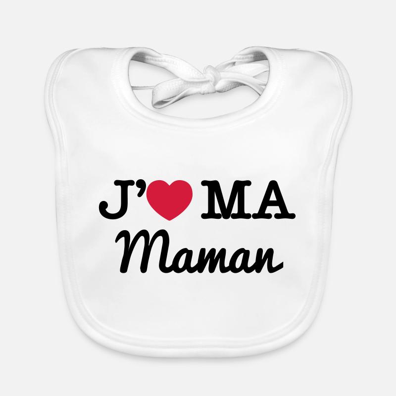 J'aime ma Maman Bavoir bio Bébé