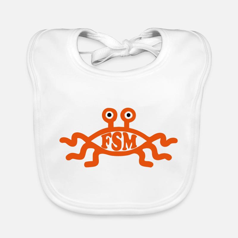 Flying Spaghetti Monster Baby Bio-Lätzchen